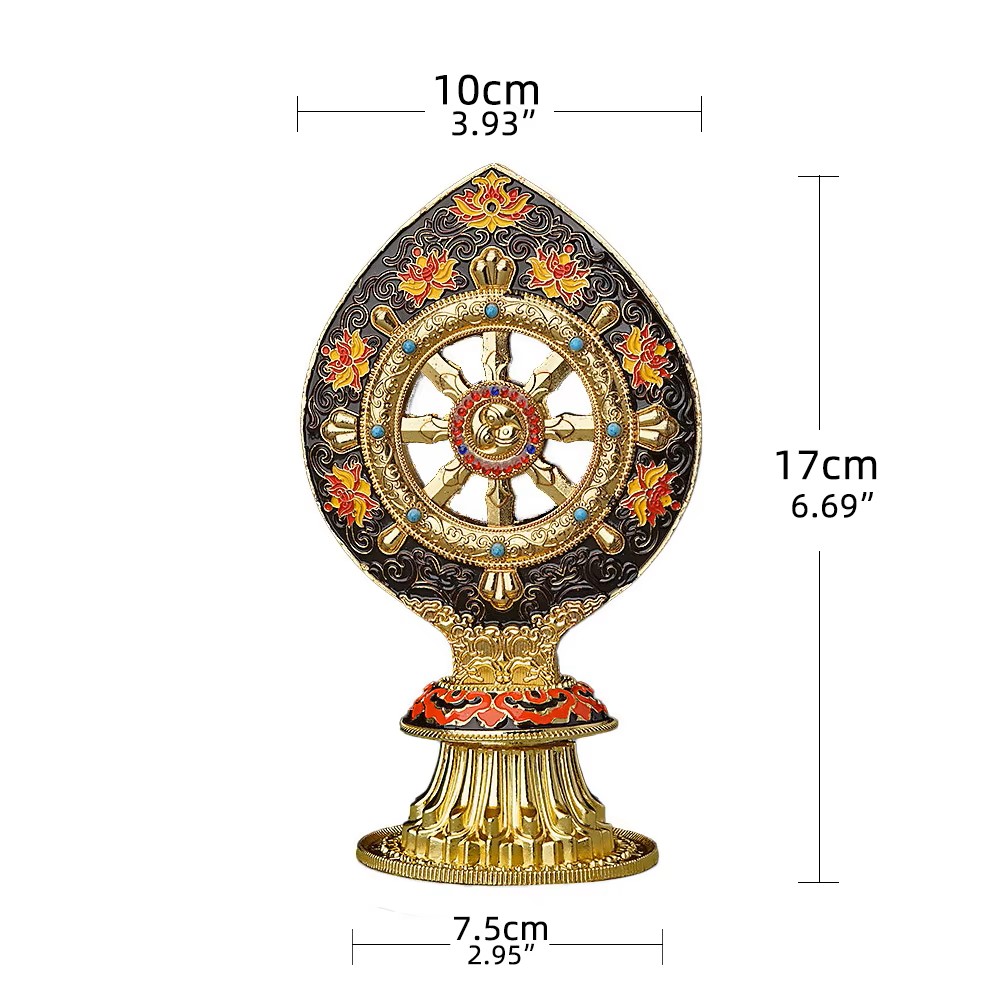 Rueda de Dharma Tibetana Decor - Yoga Wheel Dharma reseña y precio